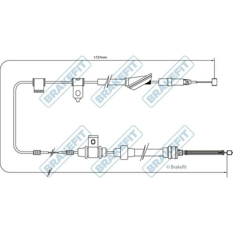 Apec Handbrake Cable Left Rear fits Rover 200 II 1995-2000