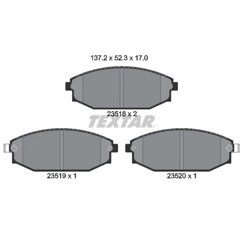 Textar Front Brake Pad Set 2351801