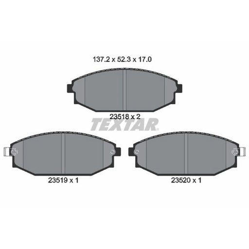 Textar Front Brake Pad Set 2351801