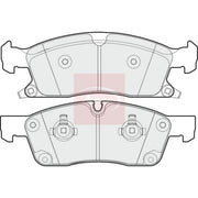 Apec Front Brake Pad Set fits Jeep Grand Cherokee IV 2011 on 3.0