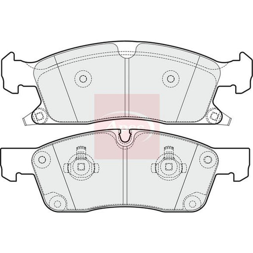 Apec Front Brake Pad Set fits Jeep Grand Cherokee IV 2011 on 3.0