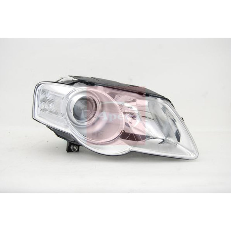 Apec Headlight Headlamp Left fits VW Passat B6 2005-2011 1.4 1.6 1.8 1.9 2.0 3.2