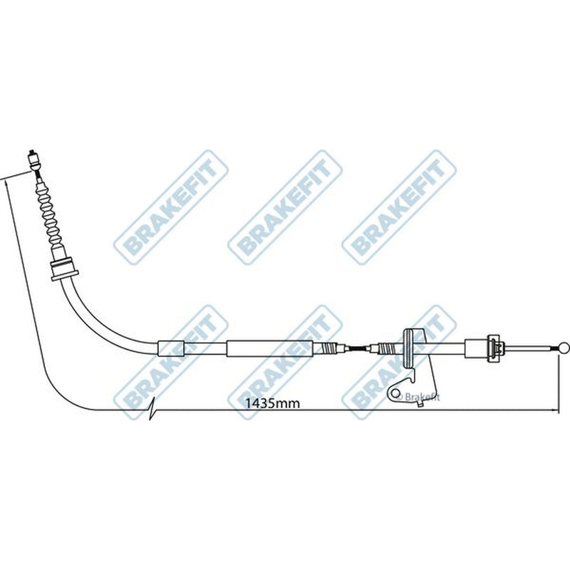 Apec Handbrake Cable Right Rear fits Mini Mini 2001-2008