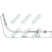 Apec Handbrake Cable Right Rear BBC3296