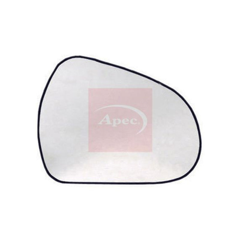 Apec Exterior Wing Mirror Glass Right fits Peugeot 207 2006-2015 1.4 1.6