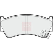 Apec Front Brake Pad Set fits Nissan Almera 1995-2000 1.4 1.6 2.0