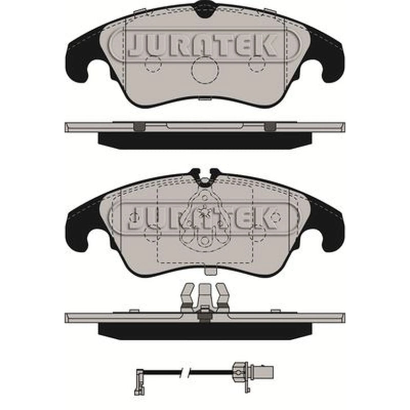 Juratek Front & Rear Brake Discs & Pads fits Audi Q5 2008-2017 2.0 3.0