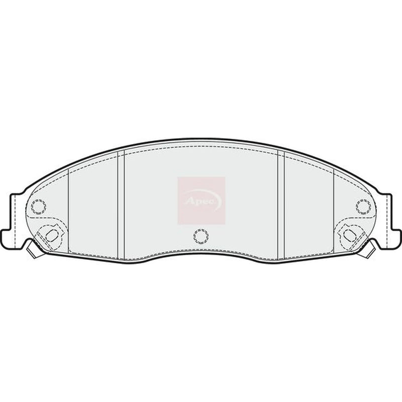Apec Front Brake Pad Set PAD1702