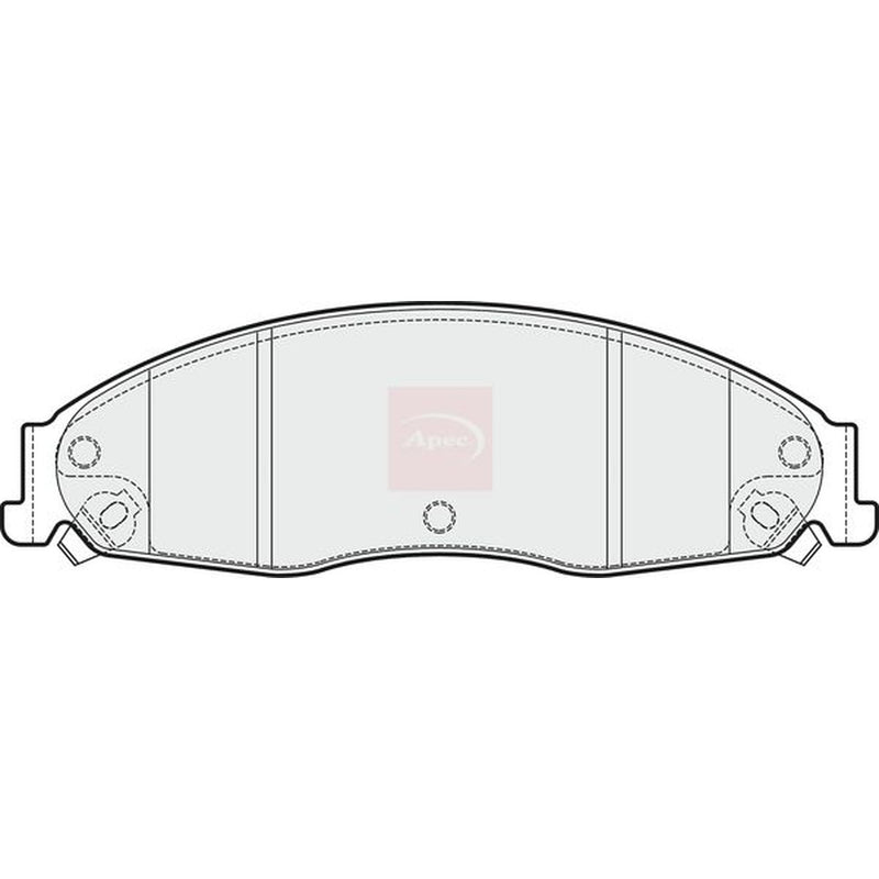 Apec Front Brake Pad Set fits Cadillac Cts 2003-2007 2.8 3.6