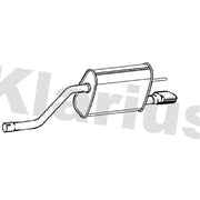 Klarius Box With Tail Pipe Rear fits Opel Meriva B 2010-2013 1.7