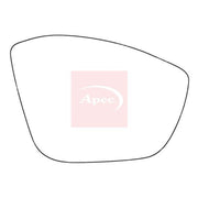 Apec Exterior Wing Mirror Glass Right fits Citroën C3 Aircross I 2017-2018