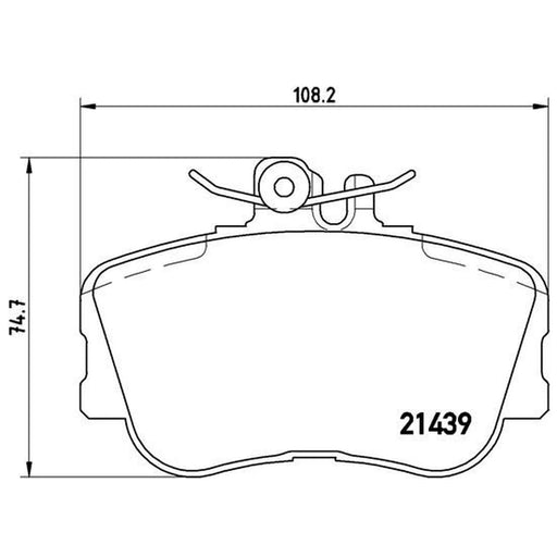 Brembo 4 x Front Brake Pad Set fits Mercedes-Benz C-Class 1993-2000