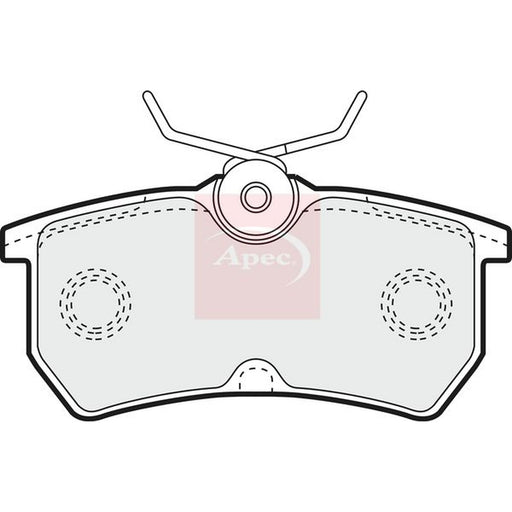 Apec Rear Brake Pad Set fits Ford Fiesta V 2005-2008