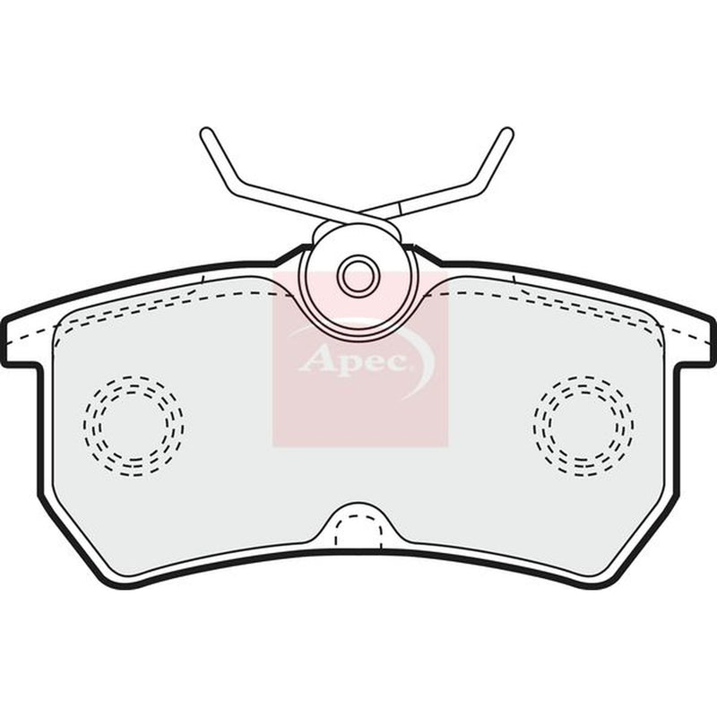 Apec Front Vented & Rear Vented Brake Discs & Pads fits Ford Fiesta V 2005-2008