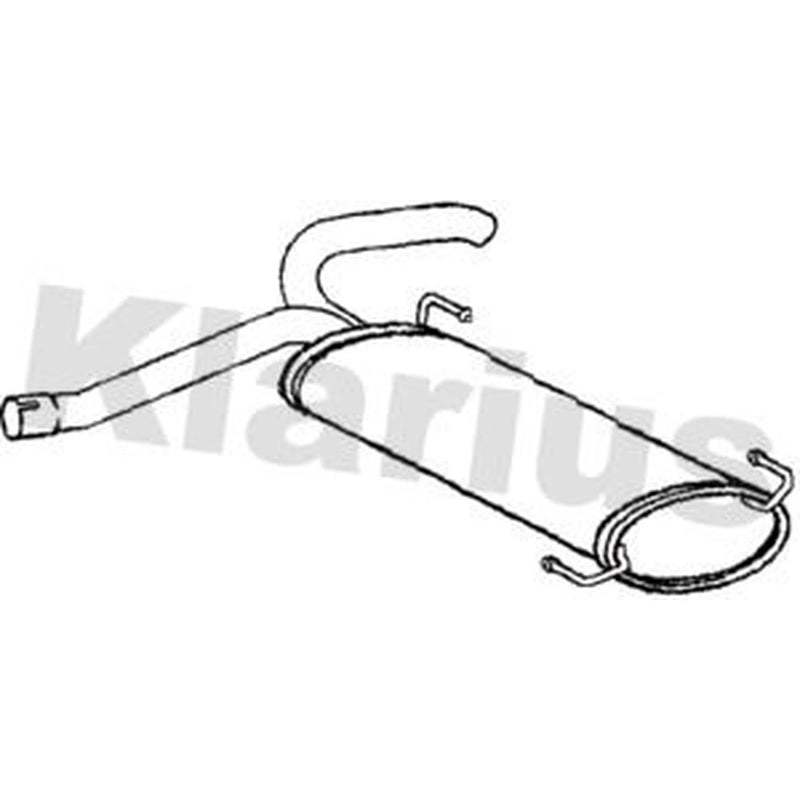 Klarius Box With Tail Pipe Rear fits Citroën Relay III 2015-2019 2.0