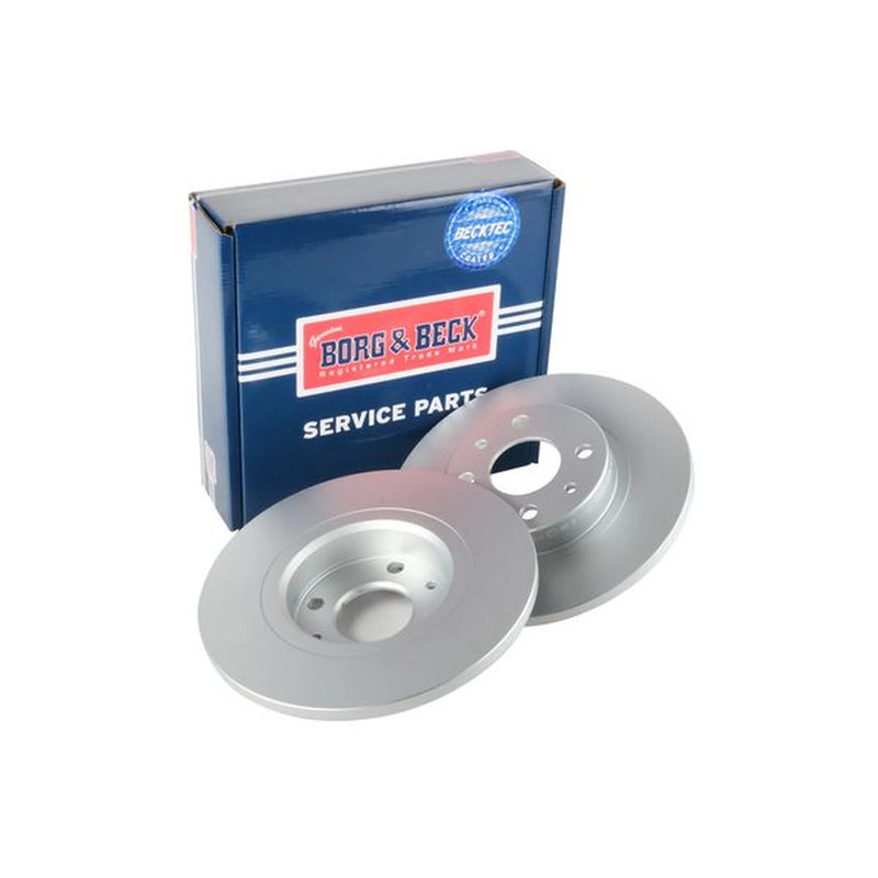 Borg & Beck Front Brake Solid Discs & Pads fits Fiat Punto 1993-2000 1.1 1.2 1.7