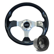 320mm Carbon Moulded Steering Wheel + Boss fits Vauxhall Vectra A 2.0i GT Mountney Classic  - Dynamic Drive
