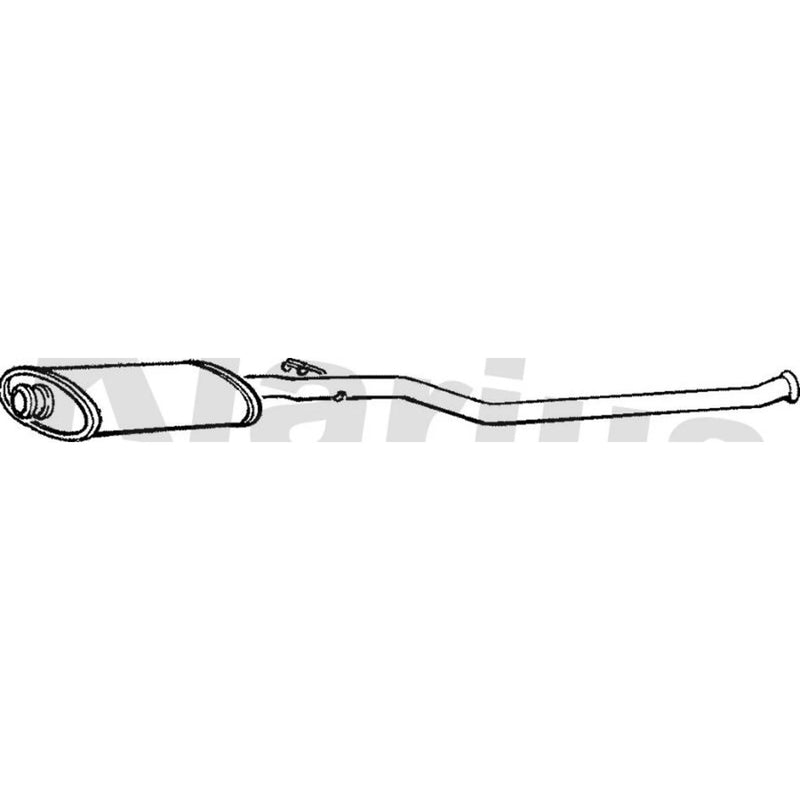Klarius Box With Centre Pipe Centre fits Citroën Berlingo First 1999-2005 2.0