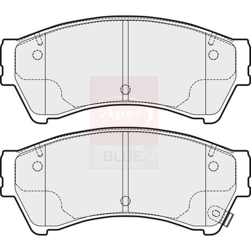 Apec Front & Rear Pads fits Mazda 6 2007-2013 1.8 2.0 2.2 2.5