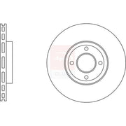 Apec 2 x Vented Front Brake Discs SDK6808