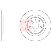 Apec Rear Brake Solid Discs & Pads fits Peugeot Expert 2000-2006 2.0