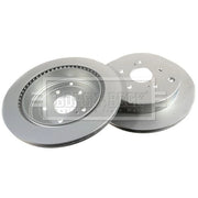 Borg & Beck Rear Brake Vented Discs & Pads fits Suzuki Grand Vitara II 2005-2015