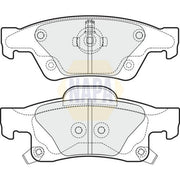 NAPA Rear Brake Pad Set fits Jeep Grand Cherokee IV 2011 on 3.0