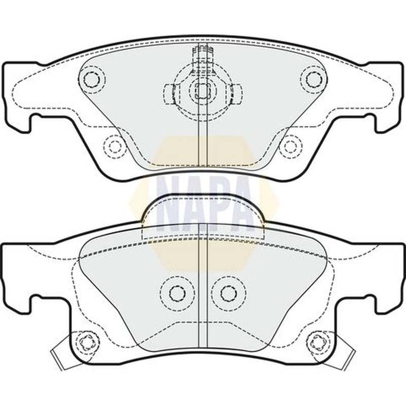 NAPA Rear Brake Pad Set fits Jeep Grand Cherokee IV 2011 on 3.0