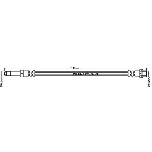 Juratek Brake Hydraulic Hose Line Right JBH1165