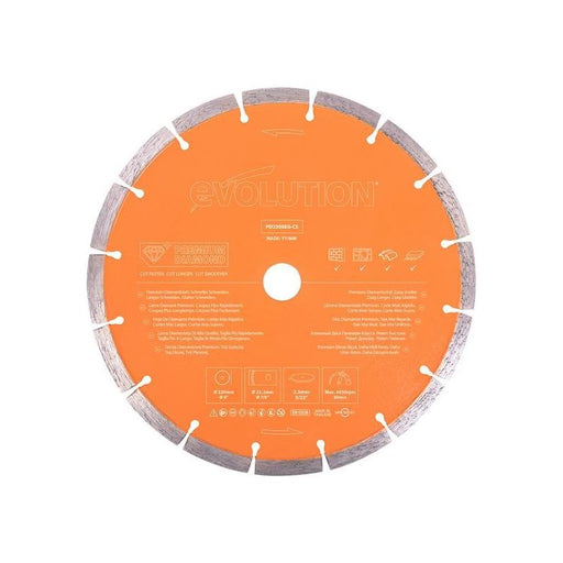 Evolution Premium Diamond Disc Cutter Blade 230 x 22.2mm Evolution - Dynamic Drive
