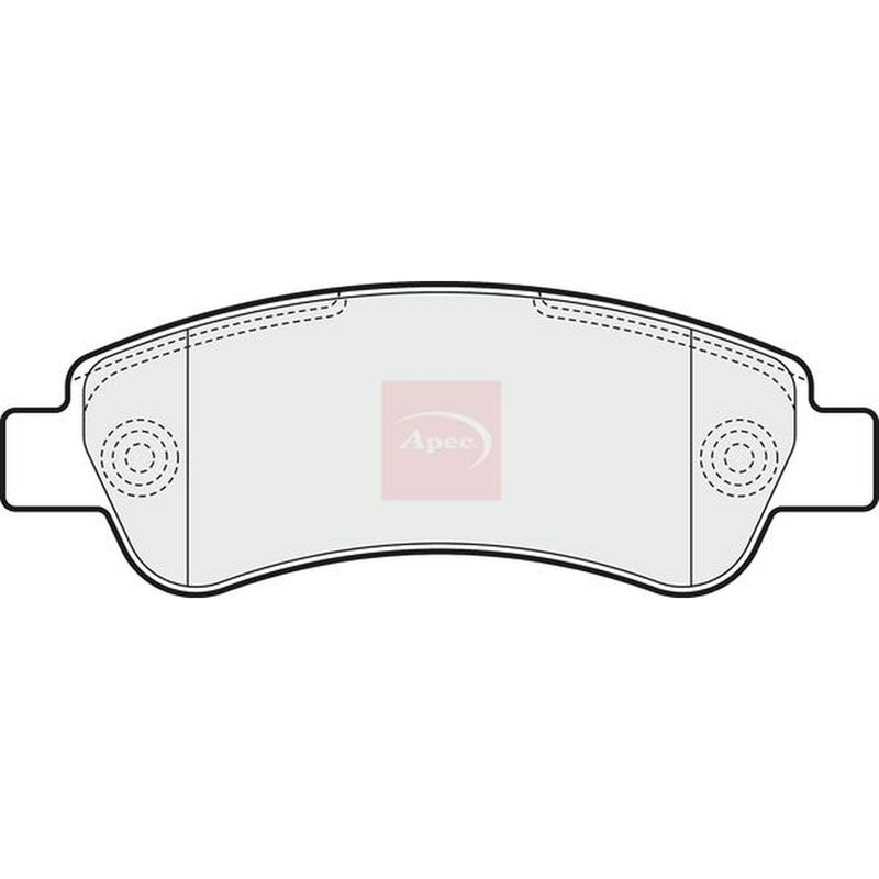 Apec Rear Brake Pad Set fits Citroën Relay III 2006-2020 2.2 3.0