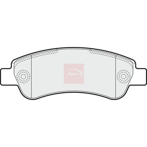 Apec Rear Brake Pad Set fits Citroën Relay III 2006-2020 2.2 3.0