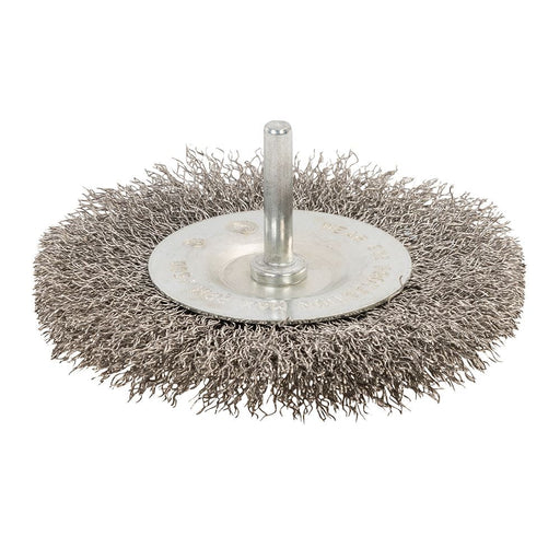 Silverline Rotary Stainless Steel Wire Wheel Brush 100mm Silverline - Dynamic Drive