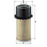 MANN-FILTER Engine Air Filter fits Nissan L-Serie 1995-2000 35.085 50.095