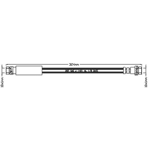 Juratek Brake Hydraulic Hose Line Right JBH1086