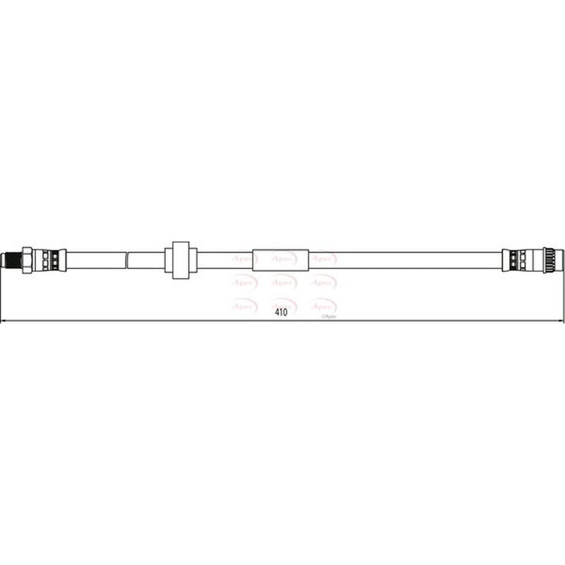 Apec Brake Hydraulic Hose Line Front fits Nissan NV300 2016 on 1.6