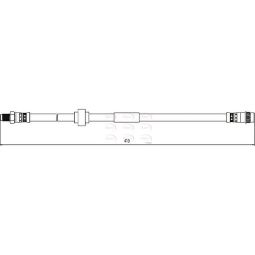 Apec Brake Hydraulic Hose Line Front HOS4095