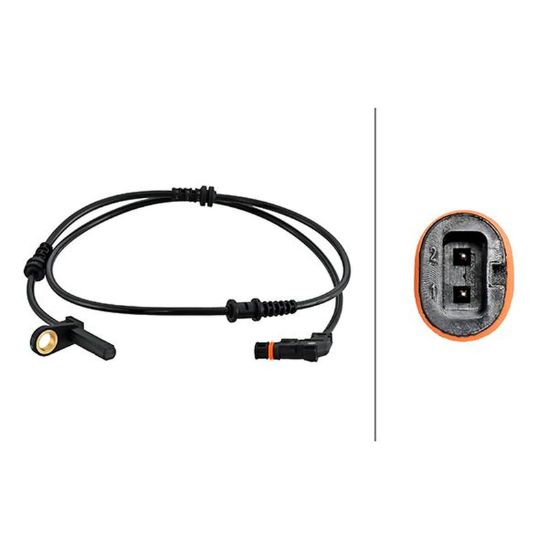 Hella ABS Wheel Speed Sensor Front fits Mercedes-Benz S-Class 2005-2013