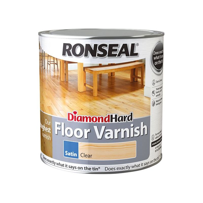 Ronseal Diamond Hard Floor Varnish Gloss 5 litre Ronseal - Dynamic Drive