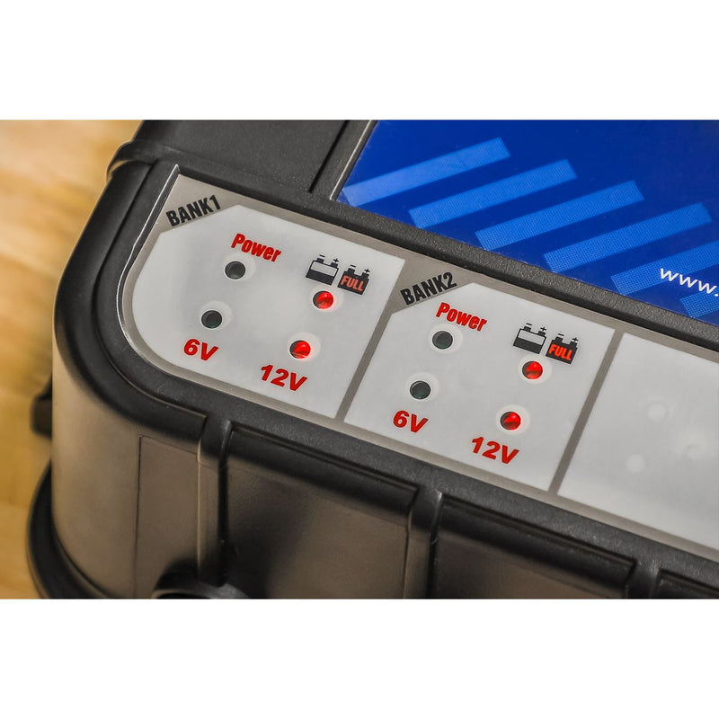 Sealey Four Bank 6/12V 8A (4 x 2A) Auto Maintenance Charger MBC420 Sealey - Dynamic Drive