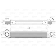 Valeo Intercooler (Charge Air Cooler) 818580