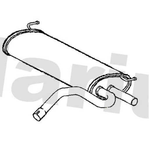 Klarius Box With Tail Pipe Rear fits Volvo XC60 I SUV 2008-2017 2.4