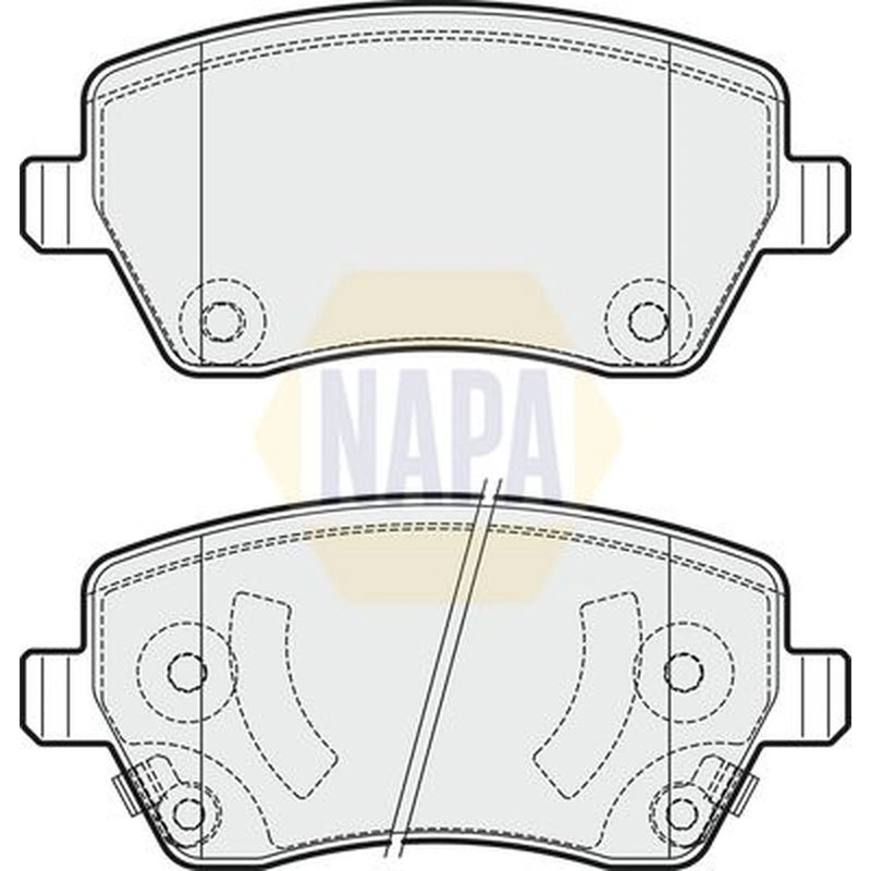 NAPA Front Brake Pad Set fits Nissan Micra IV 2010-2020 1.2