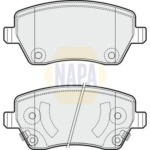 NAPA Front Brake Pad Set fits Nissan Micra IV 2010-2020 1.2
