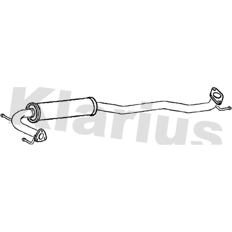Klarius Box With Centre Pipe Centre fits Honda Civic VIII 2006-2012