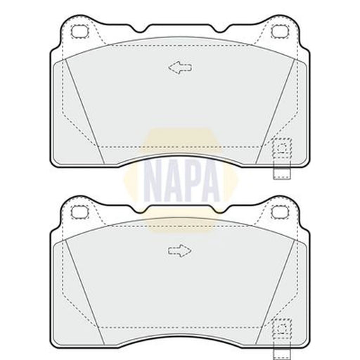 NAPA Front Brake Pad Set NBP1861