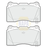 NAPA Front Brake Pad Set fits Cadillac Ats 2013 on 2.0