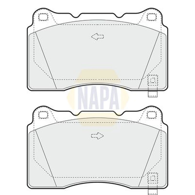 NAPA Front Brake Pad Set fits Cadillac Ats 2013 on 2.0