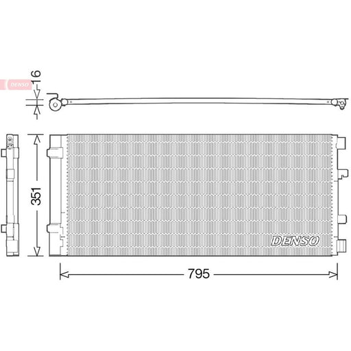 Denso Air Conditioning Condenser fits Opel Movano B 2010-2021 2.3