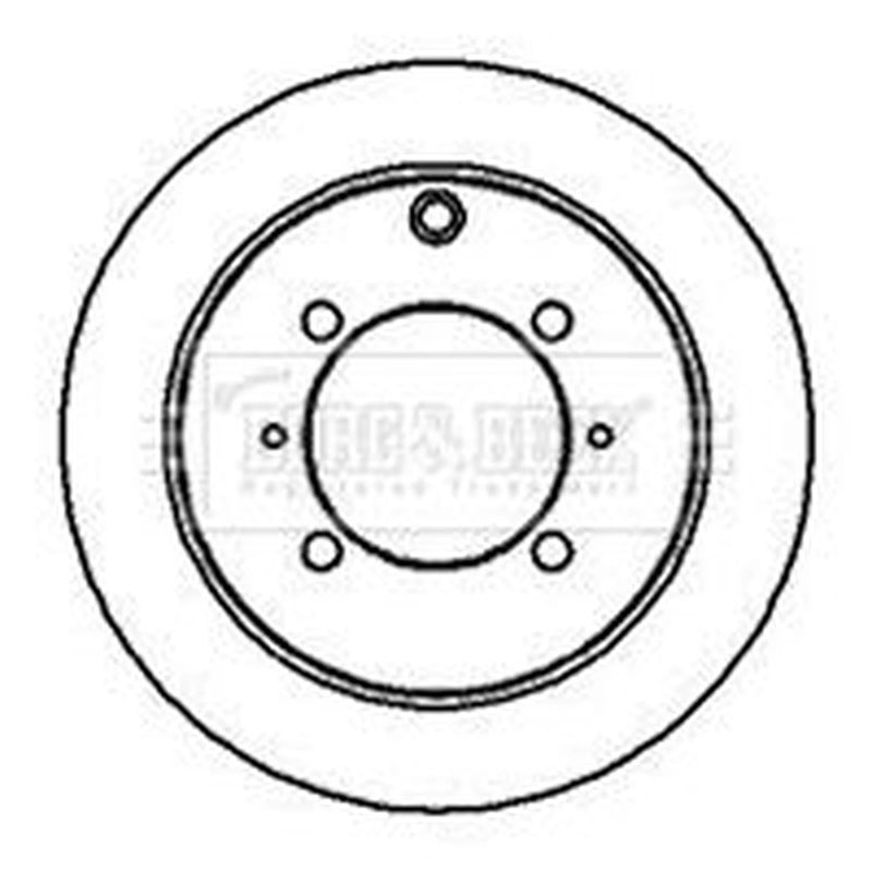 Borg & Beck Rear Brake Solid Discs & Pads fits Mitsubishi Lancer VII 2000-2013